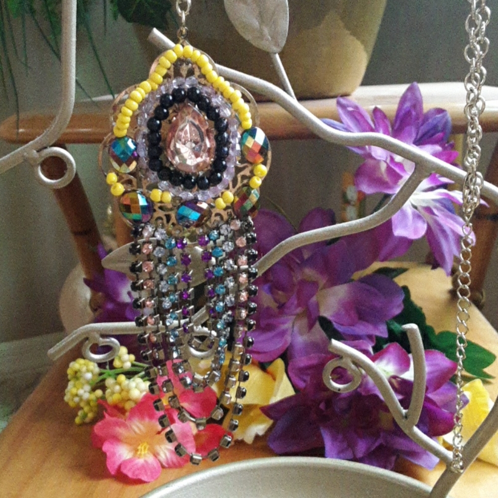 Boho Chic Statement Necklace - image 3